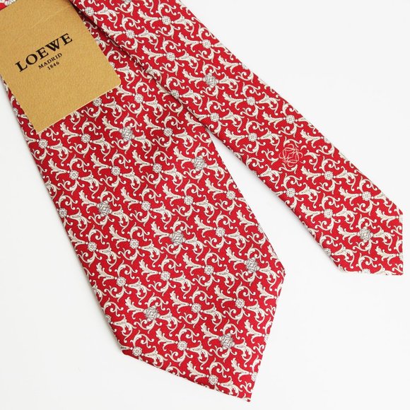 LOEWE Silk Necktie Barroco Espanol NWT - Picture 2 of 7
